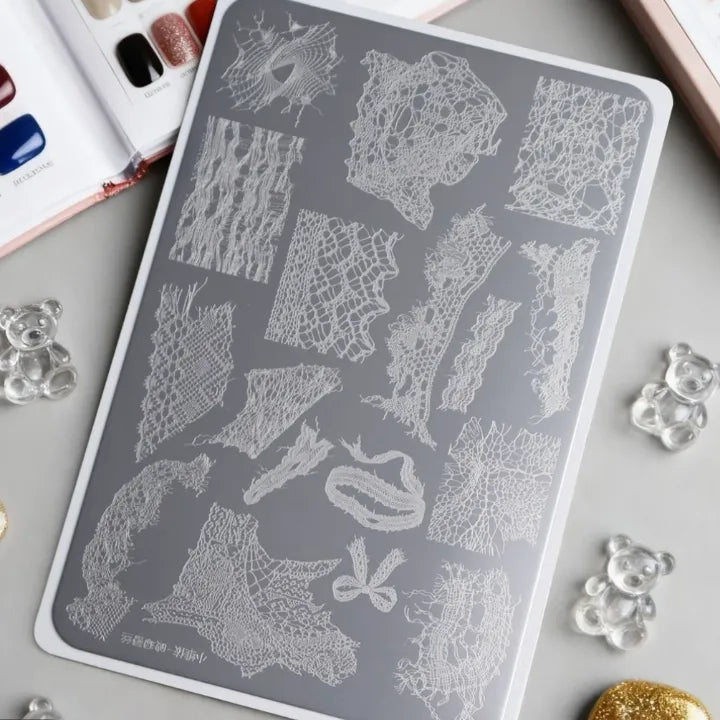 XWY Distressed Lace Stamping Plat