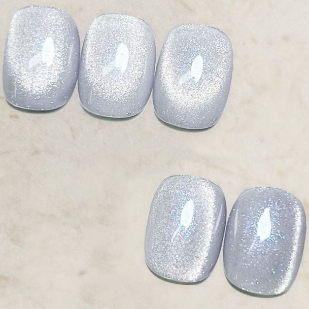 16 Colors Silver Diamond Bottle Cat Eye Nail Gel