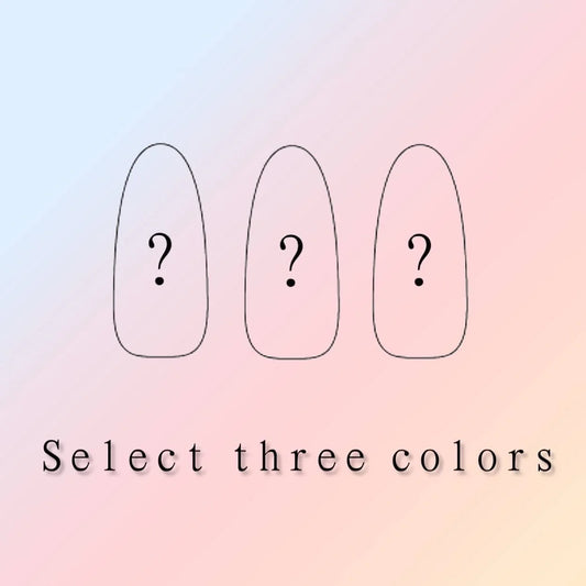 Choose 3 color nail gel  （choose in Tiktok live or note color number）