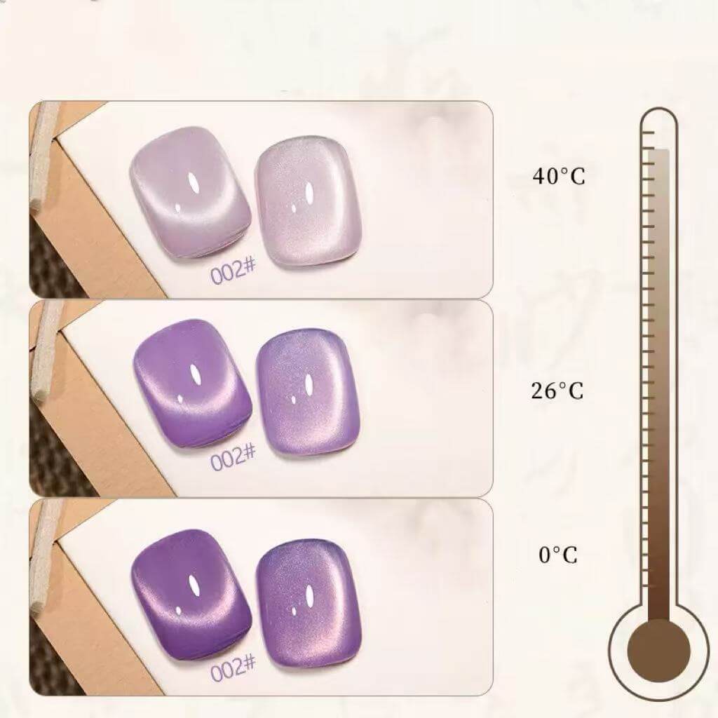 Thermal cat eye nail gel polish 16-color suit Soak Off UV/LED（HEMA/TPO FREE)