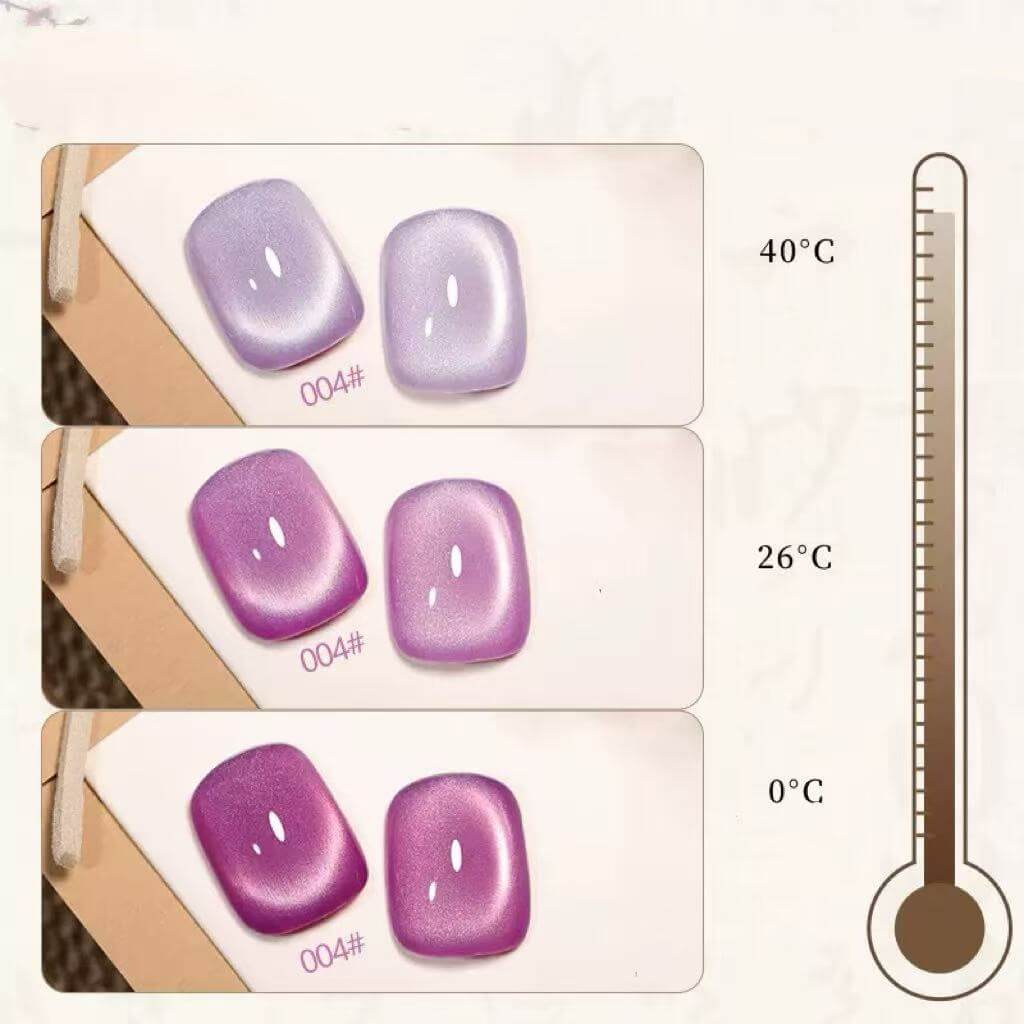 Thermal cat eye nail gel polish 16-color suit Soak Off UV/LED（HEMA/TPO FREE)