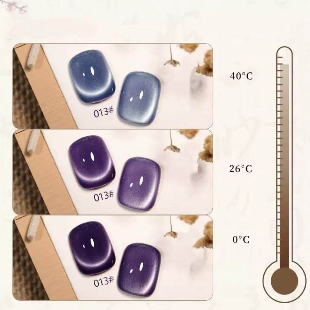 Thermal cat eye nail gel polish 16-color suit Soak Off UV/LED（HEMA/TPO FREE)