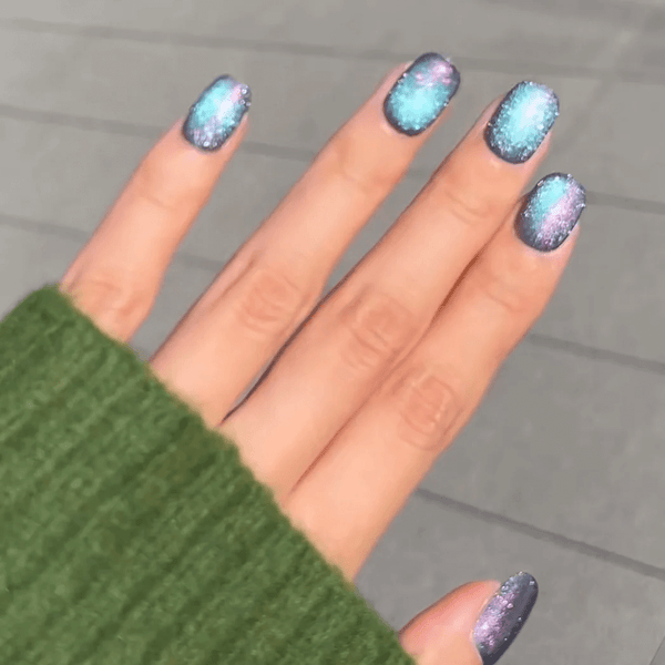 264 Teal Cat Eye Nail Gel