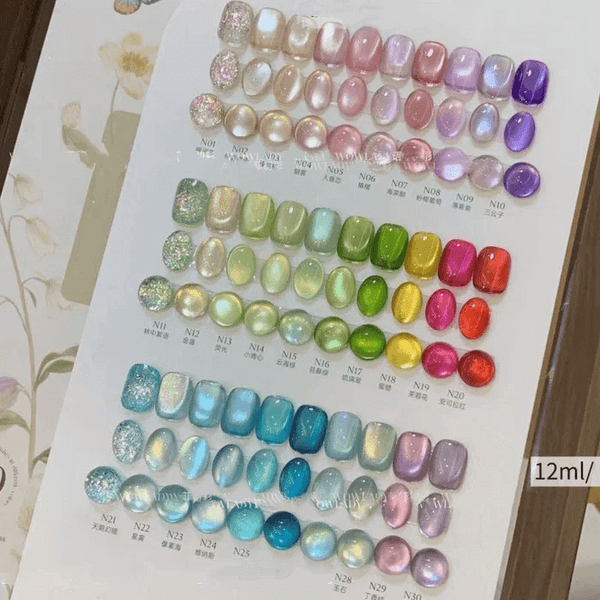 Wowlady | 30 Colors Cat Eye Gel Set Soak Off UV/LED
