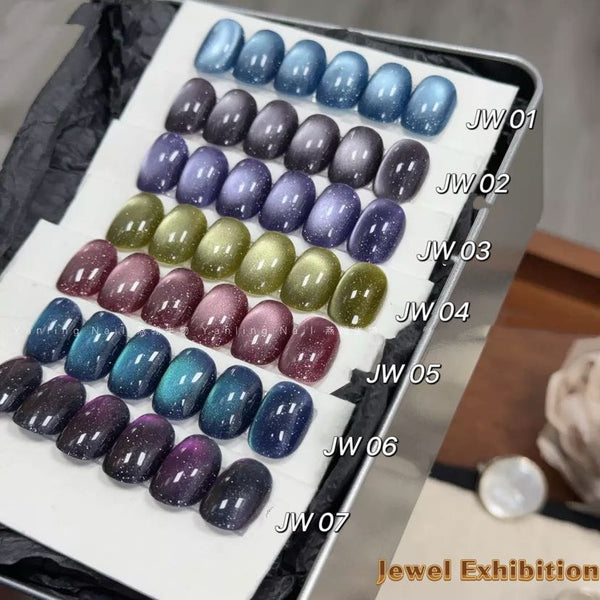 Jewel Exhibition 7 Colors Set Cat Eye Gel
