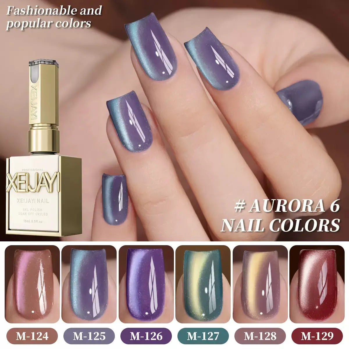 Aurora Cat Eye Gel Set 6 Colors