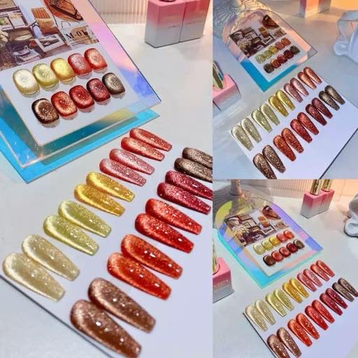M1 Amber Series – 10 Colors Cat Eye Gel Polish Set