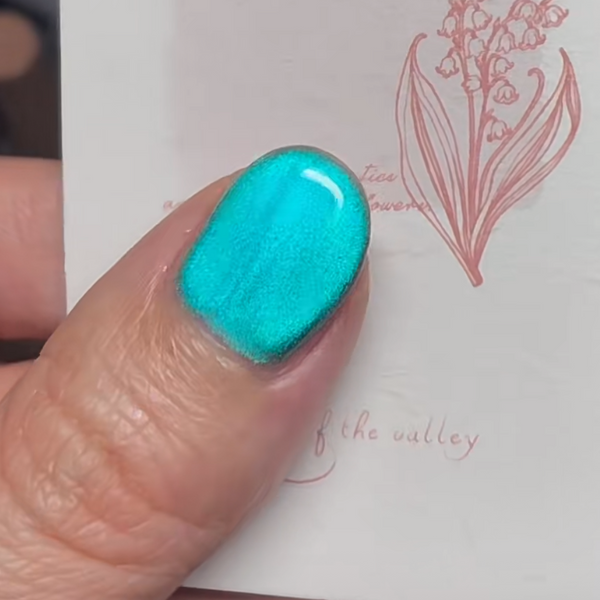 Aqua light cat eye gel