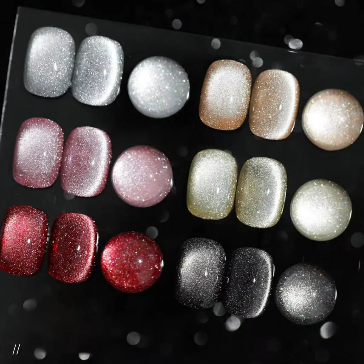 Diamond Reflective Cat Eye Gel Set (6 Colors)