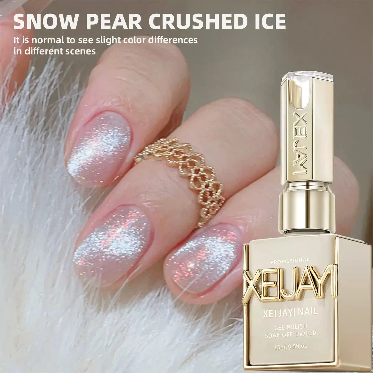 M200 Pink Alloy Silver Cat Eye Gel