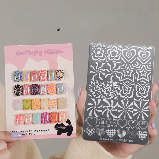 X-015 Layered Illusion Stamping Plate